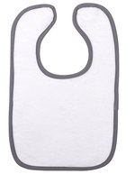 ARTG Sublimations-Lätzchen mit Baumwollrückseite, White/Anthracite Grey 43 x 27 cm, AR894 – Bild 2
