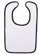 ARTG Sublimations-Lätzchen mit Baumwollrückseite, White/Anthracite Grey 43 x 27 cm, AR894 – Blanc/Noir