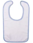 ARTG Sublimation Bib with Cotton Back, White/Anthracite Grey 43 x 27 cm, AR894 – White/Light Blue