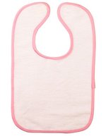 ARTG Sublimations-Lätzchen mit Baumwollrückseite, White/Anthracite Grey 43 x 27 cm, AR894 – Blanc/Rose clair