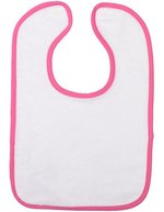 ARTG Sublimations-Lätzchen mit Baumwollrückseite, White/Anthracite Grey 43 x 27 cm, AR894 – Blanc/Rose