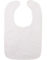 ARTG Sublimations-Lätzchen mit Baumwollrückseite, White/Anthracite Grey 43 x 27 cm, AR894 – Blanc/Blanc