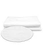 ARTG SUBLI-Me Serviette Ronde Mélange Coton-Polyester, White/White Ø 150 cm, AR991 – Bild 2