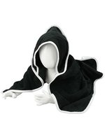 ARTG Kapuzenhandtuch aus 100% Baumwolle – Black/Black/White