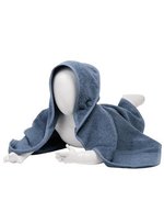 ARTG Kapuzenhandtuch aus 100% Baumwolle, Black/Black 75 x 75 cm, ARB032 – Jeans Blue/Jeans Blue/Jeans Blue