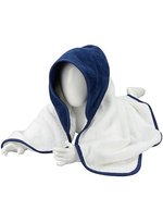 ARTG Kapuzenhandtuch aus 100% Baumwolle, Black/Black 75 x 75 cm, ARB032 – White/French Navy/French Navy