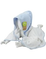 ARTG Kapuzenhandtuch aus 100% Baumwolle, Black/Black 75 x 75 cm, ARB032 – White/Light Blue/Light Blue