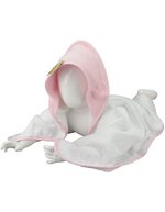 ARTG Kapuzenhandtuch aus 100% Baumwolle, Black/Black 75 x 75 cm, ARB032 – White/Light Pink/Light Pink