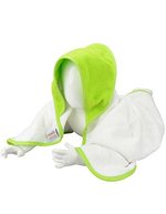 ARTG Kapuzenhandtuch aus 100% Baumwolle, Black/Black 75 x 75 cm, ARB032 – White/Lime Green/Lime Green