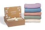 Babiezz® Organic Knitted Blanket – Baby Blue