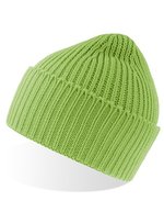Atlantis Grob gestrickte Oak Beanie mit Bündchen – Acid Green