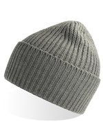 Atlantis Grob gestrickte Oak Beanie mit Bündchen, Acid Green One Size, AT100 – Light Grey Melange