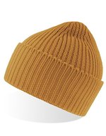 Atlantis Grob gestrickte Oak Beanie mit Bündchen, Acid Green One Size, AT100 – Mustard