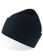 Atlantis Grob gestrickte Oak Beanie mit Bündchen, Acid Green One Size, AT100 – Navy