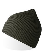 Atlantis Nachhaltige Andy Beanie aus Recyclingmaterial, Acid Green One Size, AT103 – Olive