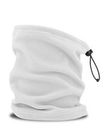 Atlantis Nachhaltiger Polarfleece Halswärmer mit Schnurversteller, Black 25 x 28 cm, AT105 – White