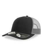 Atlantis Bryce Cap aus recyceltem Polyester-Twill – Black/Dark Grey