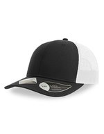 Atlantis Bryce Cap aus recyceltem Polyester-Twill – Black/White