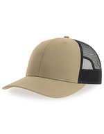 Atlantis Bryce Cap aus recyceltem Polyester-Twill, Black/Black One Size, AT106 – Cachi/Nero