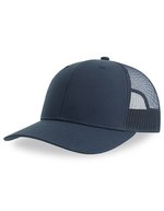 Atlantis Bryce Cap aus recyceltem Polyester-Twill, Black/Black One Size, AT106 – Blu navy/Blu navy
