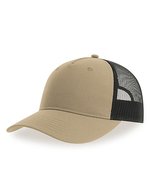 Atlantis Zion Cap aus recyceltem Polyester-Twill, Black/Black One Size, AT107 – Cachi/Nero