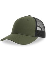 Atlantis Zion Cap aus recyceltem Polyester-Twill, Black/Black One Size, AT107 – Oliva/Nero