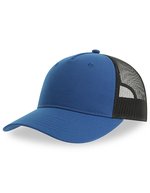 Atlantis Zion Cap aus recyceltem Polyester-Twill, Black/Black One Size, AT107 – Reale/Nero