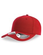 Atlantis Fiji Cap aus recyceltem Polyester-Twill, Black One Size, AT109 – Red
