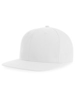 Atlantis James Cap aus recyceltem Polyester-Twill, Black One Size, AT111 – Blanc