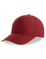 Atlantis Recy Five Cap aus recyceltem Polyester, Black One Size, AT112 – Burgundy