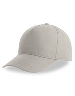 Atlantis Recy Five Cap aus recyceltem Polyester, Black One Size, AT112 – Light Grey