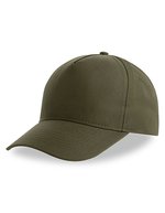 Atlantis Recy Five Cap aus recyceltem Polyester, Black One Size, AT112 – Olive