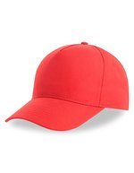 Atlantis Recy Five Cap aus recyceltem Polyester, Black One Size, AT112 – Red