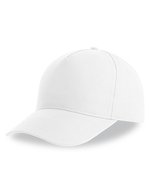 Atlantis Recy Five Cap aus recyceltem Polyester, Black One Size, AT112 – White