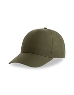 Atlantis Recy Six Cap aus Polyester-Twill, Black One Size, AT113 – Olive