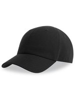 Atlantis Cap aus Bio-Baumwolle mit Klettverschluss für Kinder – Black