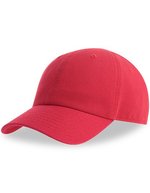 Atlantis Cap aus Bio-Baumwolle mit Klettverschluss für Kinder, Black One Size, AT118 – Rouge