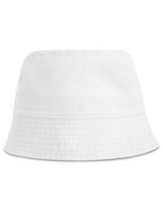 Atlantis Powell Bucket Hat aus recycelter Baumwolle, Black One Size, AT120 – Bianco