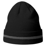 Atlantis Workout Beanie Recycled mit Reflektoren, Black One Size, AT123 – Bild 3