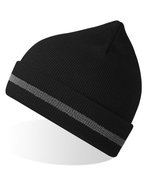 Atlantis Workout Beanie Recycled mit Reflektoren – Black