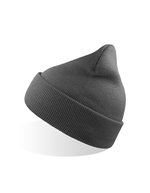 Winddichte Beanie aus recyceltem Polyester – Dark Grey