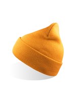 Winddichte Beanie aus recyceltem Polyester – Gold Yellow
