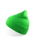 Windproof Beanie made of Recycled Polyester – Green Fluo