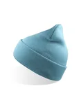 Windproof Beanie made of Recycled Polyester – Light Blue