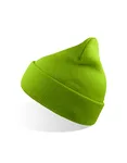 Windproof Beanie made of Recycled Polyester – Lime Green
