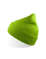 Winddichte Beanie aus recyceltem Polyester – Lime Green