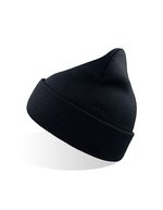 Winddichte Beanie aus recyceltem Polyester – Navy