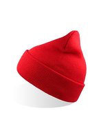 Winddichte Beanie aus recyceltem Polyester – Red