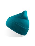 Winddichte Beanie aus recyceltem Polyester – Turquoise