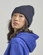Atlantis Recycelter Polyester Bill-S Beanie, Black One Size, AT126 – Bild 1